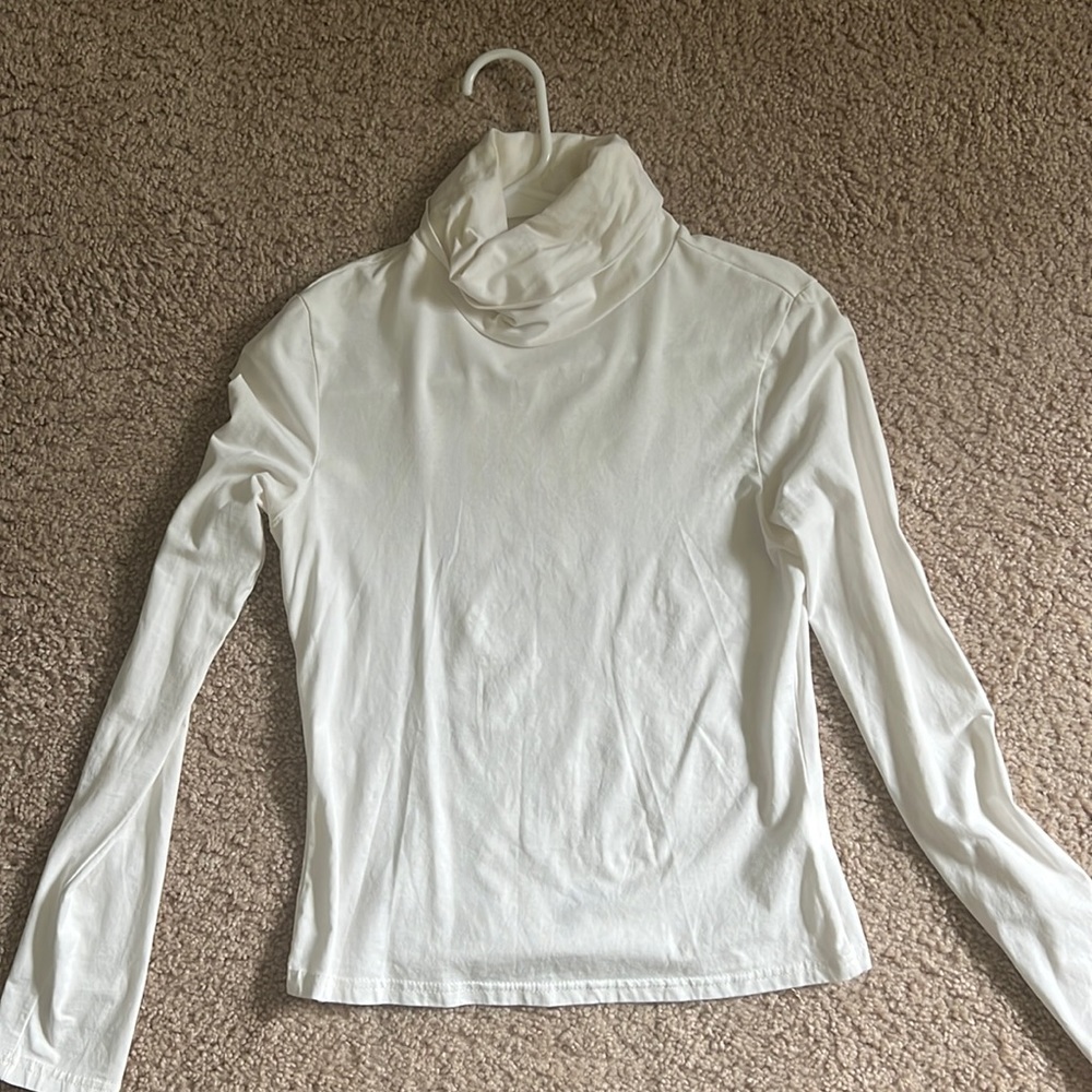 White Turtle Neck